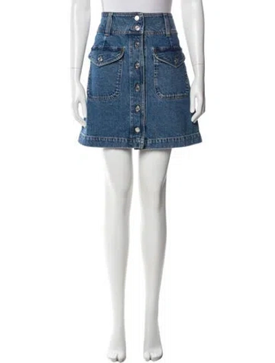 Pre-owned Sézane Mini Skirt In Blue