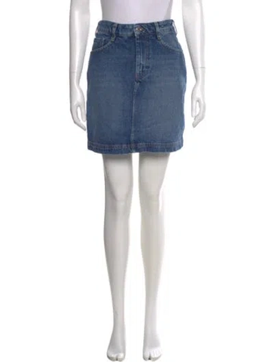 Pre-owned Sézane Mini Skirt In Blue