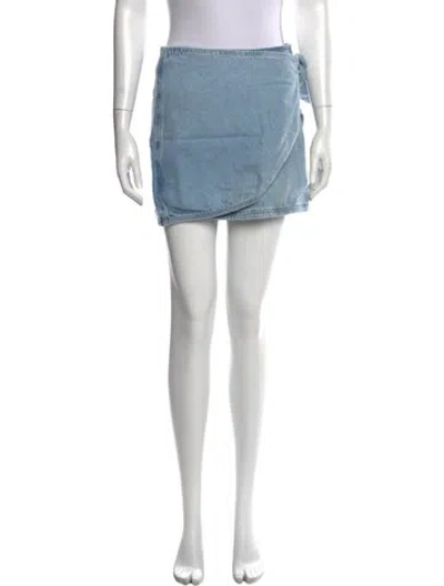 Pre-owned Sézane Mini Skirt In Blue