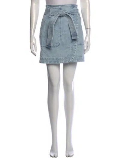 Pre-owned Sézane Mini Skirt In Blue