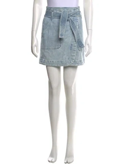 Pre-owned Sézane Mini Skirt In Blue