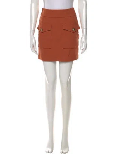 Pre-owned Sézane Mini Skirt In Brown