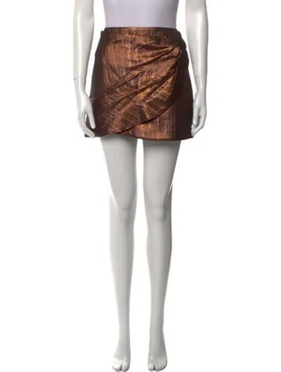 Pre-owned Sézane Mini Skirt In Burgundy