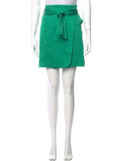 Pre-owned Sézane Mini Skirt In Green