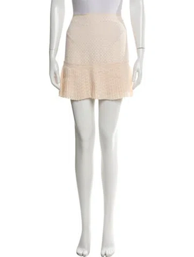 Pre-owned Sézane Mini Skirt In Neutral