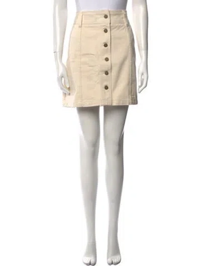 Pre-owned Sézane Mini Skirt In Neutral