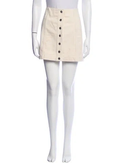 Pre-owned Sézane Mini Skirt In Neutral