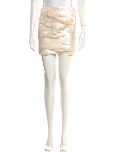 Pre-owned Sézane Mini Skirt In Neutral