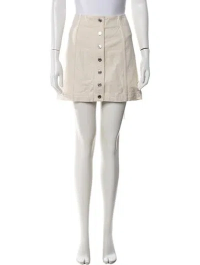 Pre-owned Sézane Mini Skirt In Neutral