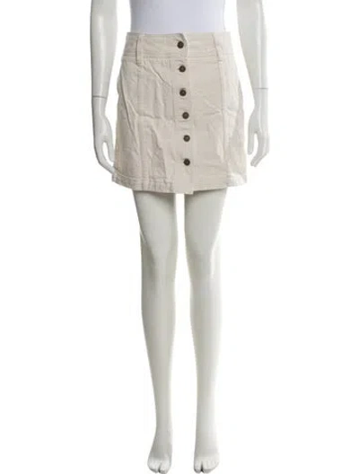 Pre-owned Sézane Mini Skirt In Neutrals
