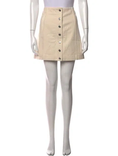 Pre-owned Sézane Mini Skirt In Neutrals