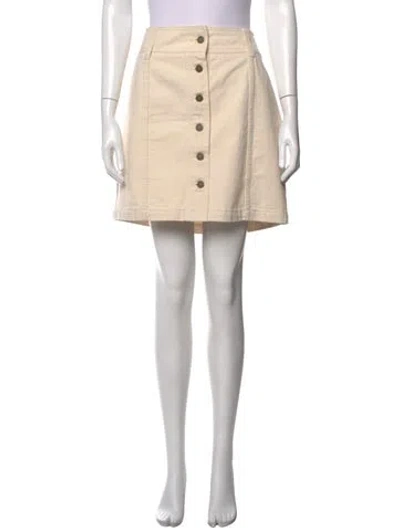 Pre-owned Sézane Mini Skirt In Neutrals