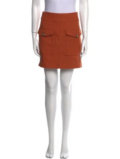 Pre-owned Sézane Mini Skirt In Orange
