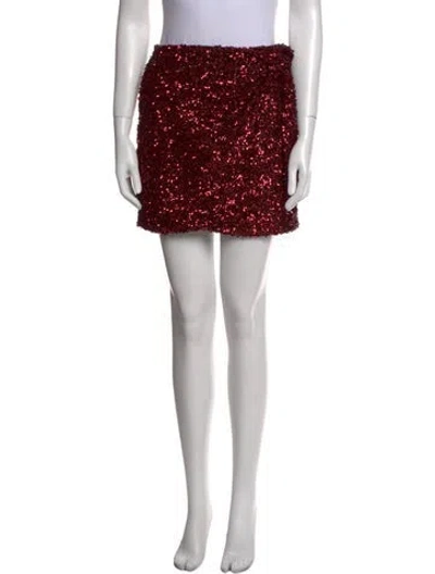 Pre-owned Sézane Mini Skirt In Red
