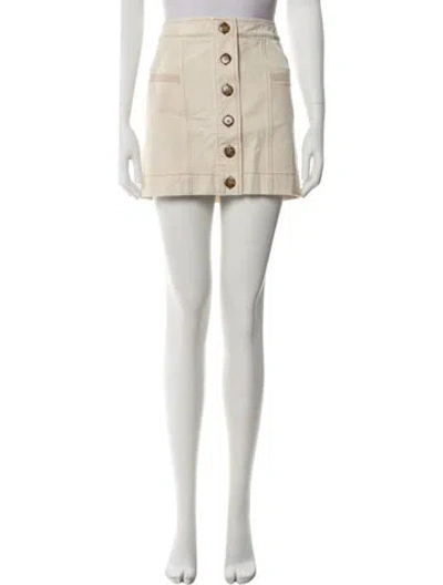 Pre-owned Sézane Mini Skirt W/ Tags In Neutral