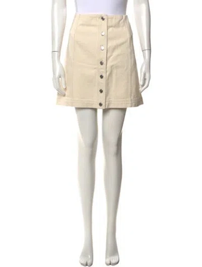 Pre-owned Sézane Mini Skirt W/ Tags In Neutrals