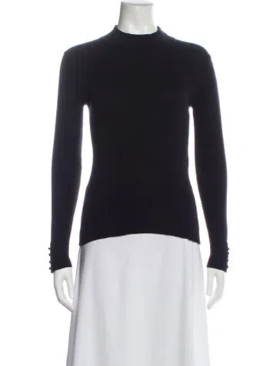 Pre-owned Sézane Mock Neck Sweater In Gray