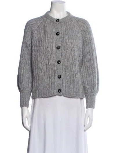 Pre-owned Sézane Mock Neck Sweater In Gray