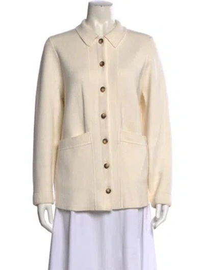 Pre-owned Sézane Mock Neck Sweater In Neutral