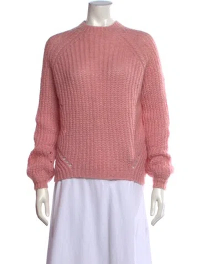 Pre-owned Sézane Mock Neck Sweater In Pink