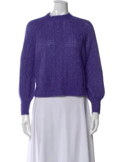Pre-owned Sézane Mock Neck Sweater W/ Tags In Purple