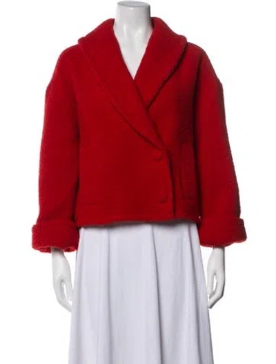 Pre-owned Sézane Mohair Jacket In Red
