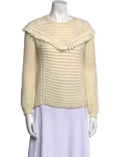 Pre-owned Sézane Nylon Cowl Neck Sweater In Neutral
