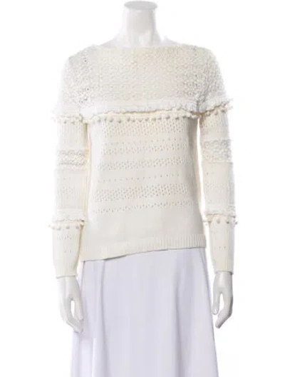 Pre-owned Sézane Off-the-shoulder Sweater In Neutral