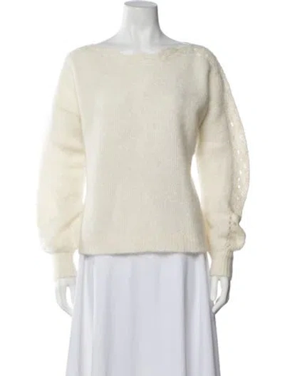 Pre-owned Sézane Off-the-shoulder Sweater In Neutrals