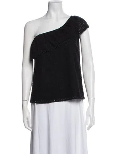 Pre-owned Sézane One-shoulder Sleeveless Top In Blue