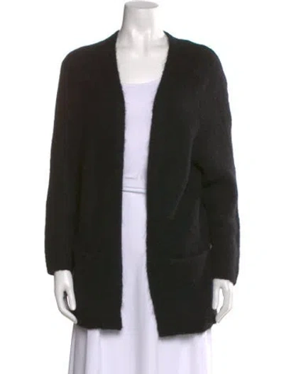 Pre-owned Sézane Open Front Sweater In Black