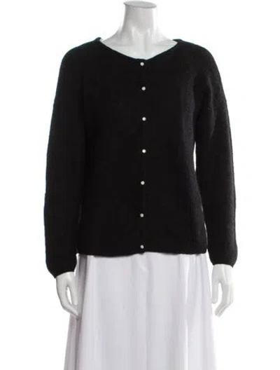 Pre-owned Sézane Open Front Sweater In Black