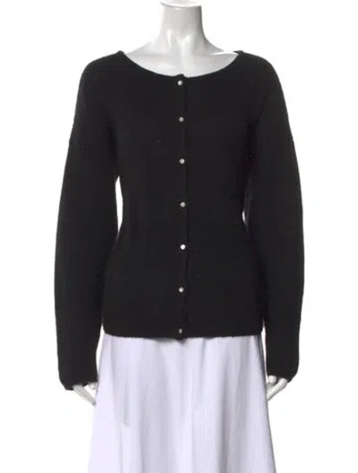 Pre-owned Sézane Open Front Sweater In Black