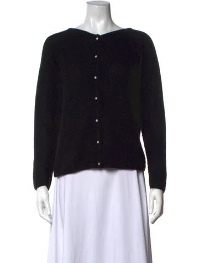 Pre-owned Sézane Open Front Sweater In Black