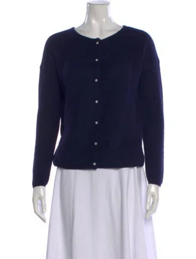 Pre-owned Sézane Open Front Sweater In Blue