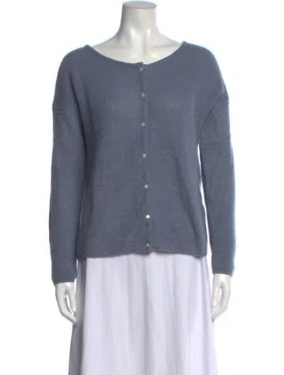 Pre-owned Sézane Open Front Sweater In Blue