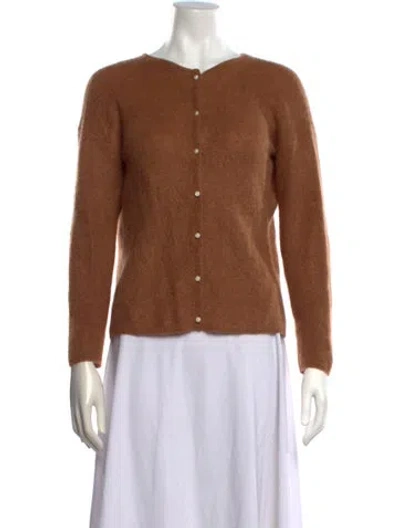 Pre-owned Sézane Open Front Sweater In Brown