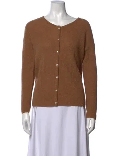 Pre-owned Sézane Open Front Sweater In Brown