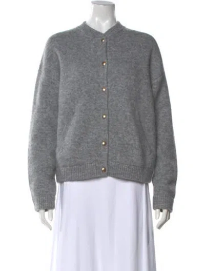 Pre-owned Sézane Open Front Sweater In Gray