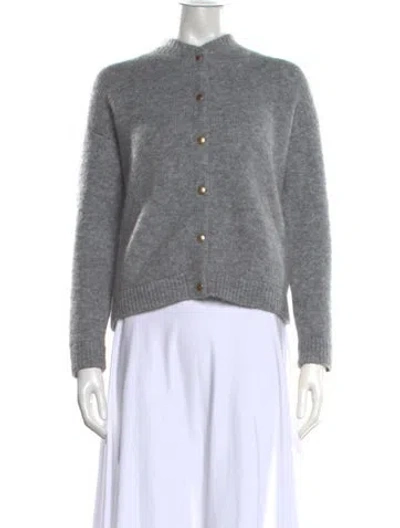 Pre-owned Sézane Open Front Sweater In Grey