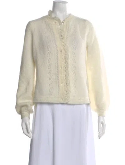 Pre-owned Sézane Open Front Sweater In Neutral