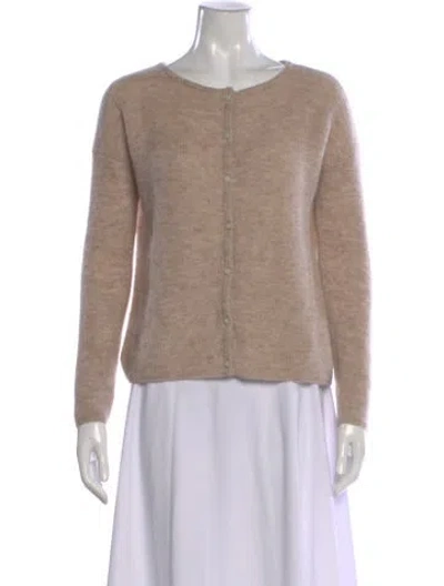 Pre-owned Sézane Open Front Sweater In Neutral