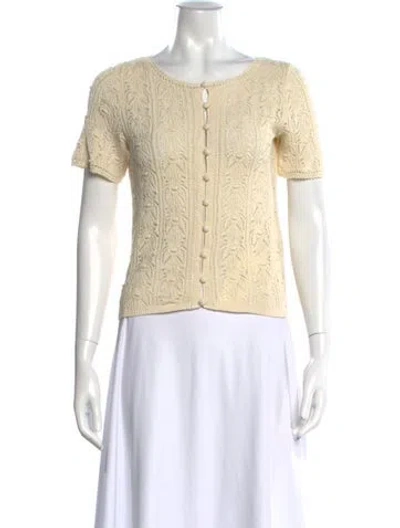Pre-owned Sézane Open Front Sweater In Neutral