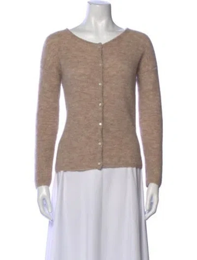 Pre-owned Sézane Open Front Sweater In Neutral