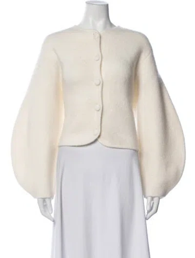 Pre-owned Sézane Open Front Sweater In Neutrals