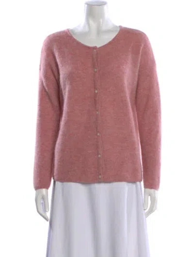 Pre-owned Sézane Open Front Sweater In Pink