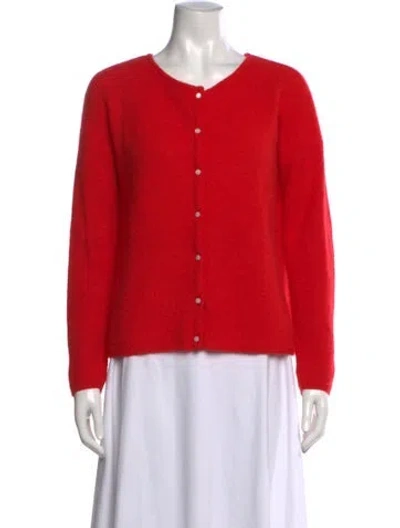 Pre-owned Sézane Open Front Sweater In Red
