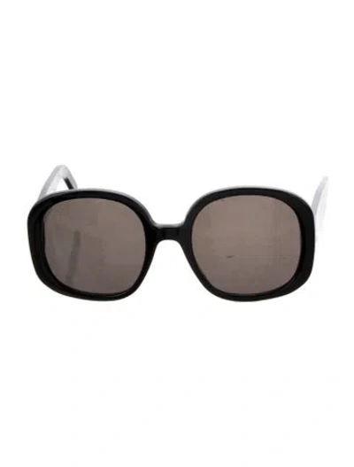 Pre-owned Sézane Oversize Tinted Sunglasses In Black