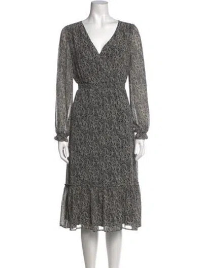 Pre-owned Sézane Paisley Print Midi Length Dress In Multi