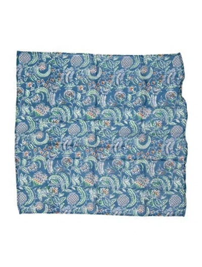 Pre-owned Sézane Paisley Print Scarf In Blue